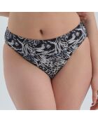 Bas de maillot de bain Alexandra noir/blanc