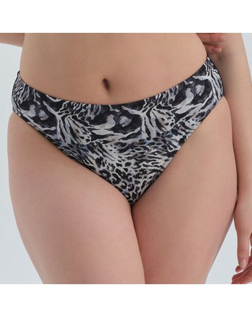 Bas de maillot de bain Alexandra noir/blanc