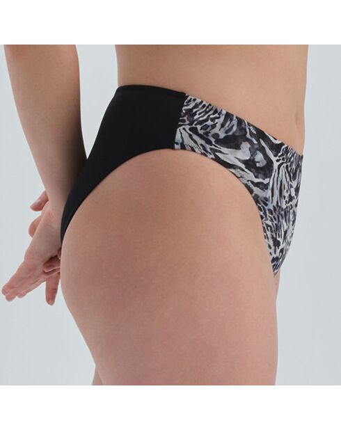 Bas de maillot de bain Alexandra noir/blanc