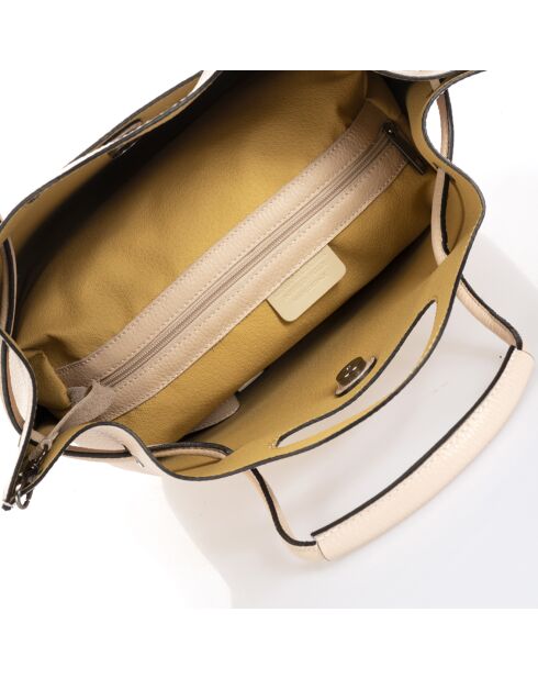 Borsa a mano in pelle River rosa pallido - 26x2x18 cm