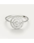 Anello Chios in oro bianco 0,20 ct con diamanti