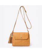 Borsa a tracolla Arya in pelle marrone - 24x6x17 cm