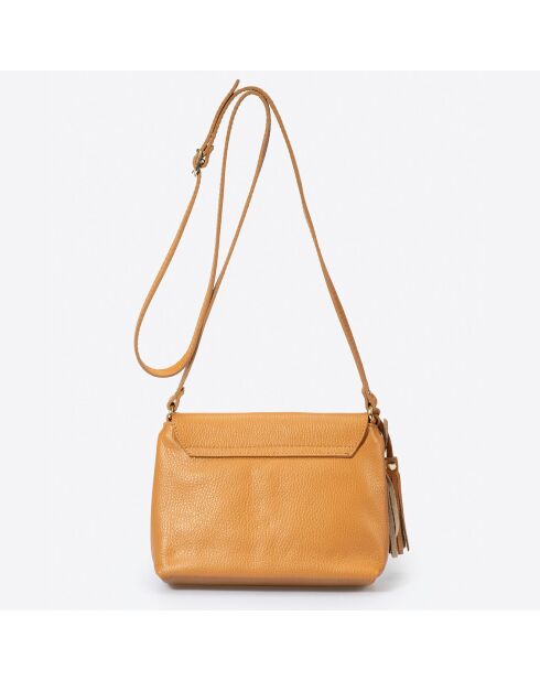 Borsa a tracolla Arya in pelle marrone - 24x6x17 cm