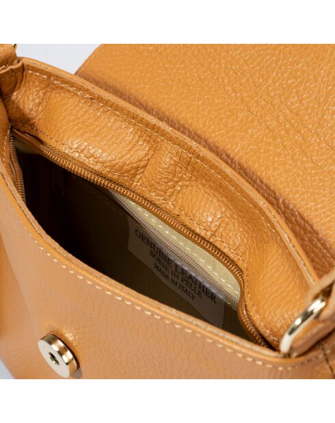 Borsa a tracolla Arya in pelle marrone - 24x6x17 cm