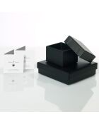 Armband aus Rhodium-Silber und natürliche weiße, runde Süßwasser-Zuchtperle