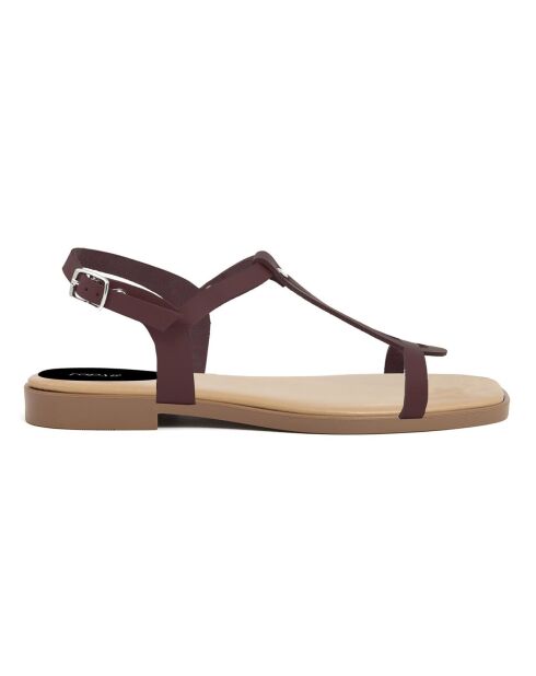 Bruine sandalen van Silia leer