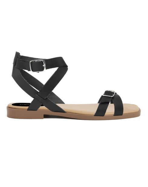 Sandales en Cuir Nia noires