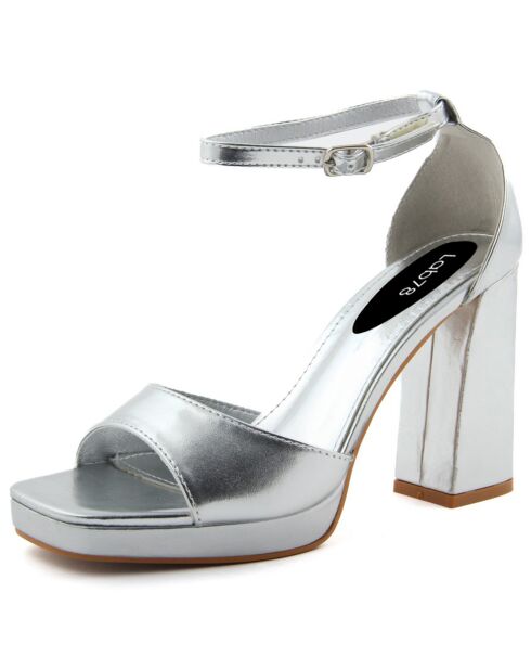 Zilveren sandalen Amia