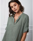 Robe 100% Lin Granel kaki