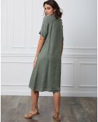 Robe 100% Lin Granel kaki