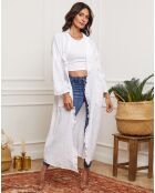 Kimono 100% Lin Hardy blanc