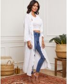 Kimono 100% Lin Hardy blanc