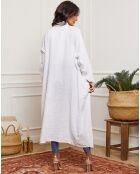Kimono 100% Lin Hardy blanc