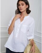Top 100% Lin Helly blanc
