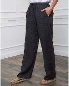 Pantalon 100% Lin Honas gris