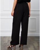 Pantalon 100% Lin Honas noir