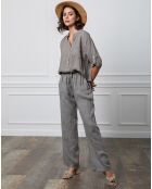 Pantalon 100% Lin Honas taupe