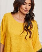 Blouse 100% Lin Kalon moutarde