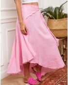 Jupe Luberon rose bonbon