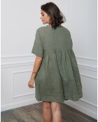 Robe 100% Lin Esty kaki