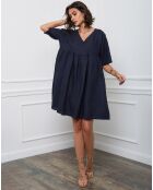 Robe 100% Lin Esty marine