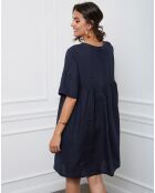 Robe 100% Lin Esty marine