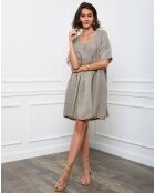 Robe 100% Lin Esty taupe
