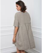 Robe 100% Lin Esty taupe