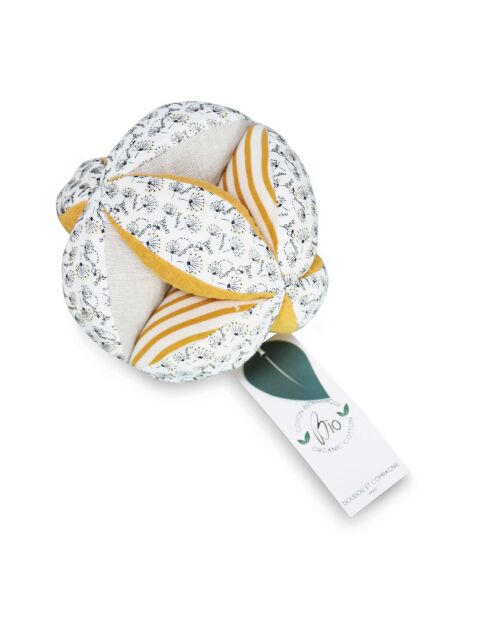 Balle de préhension avec hochet Pollen l'abeille multicolore (modèle aléatoire)