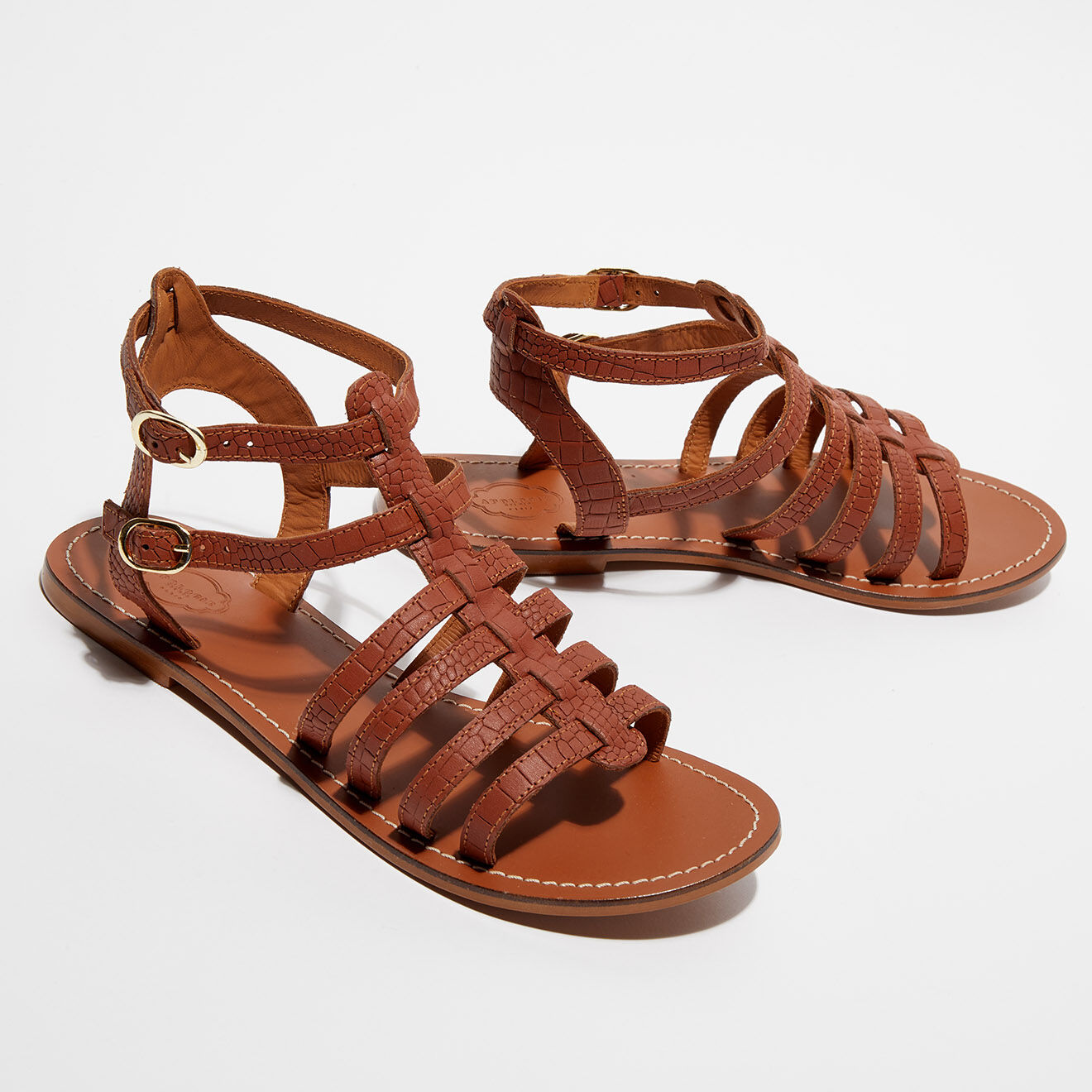SAMPRIZ sandales en cuir camel main image 0