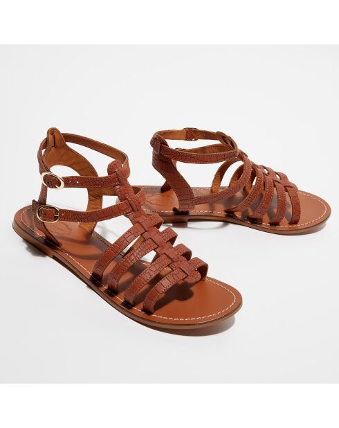 Sandali Marie in pelle cammello