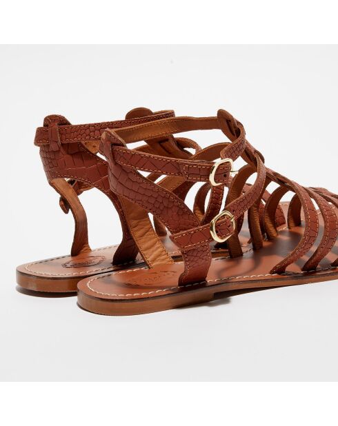 Sandali Marie in pelle cammello