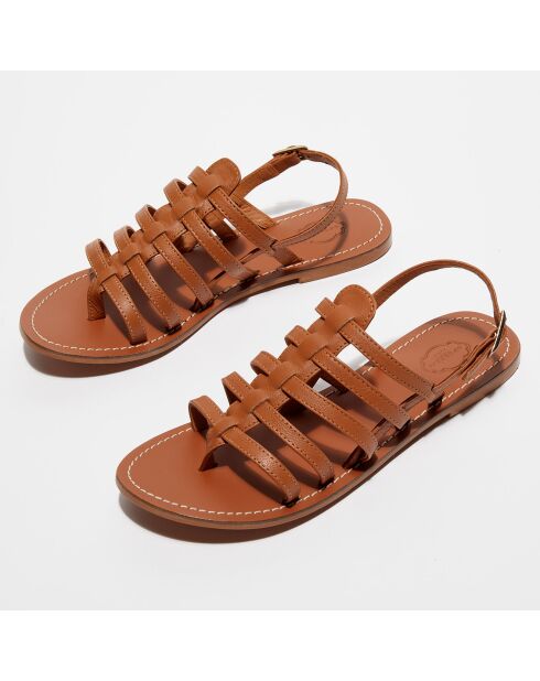 Sandales en Cuir Alba camel