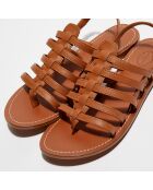 Sandales en Cuir Alba camel