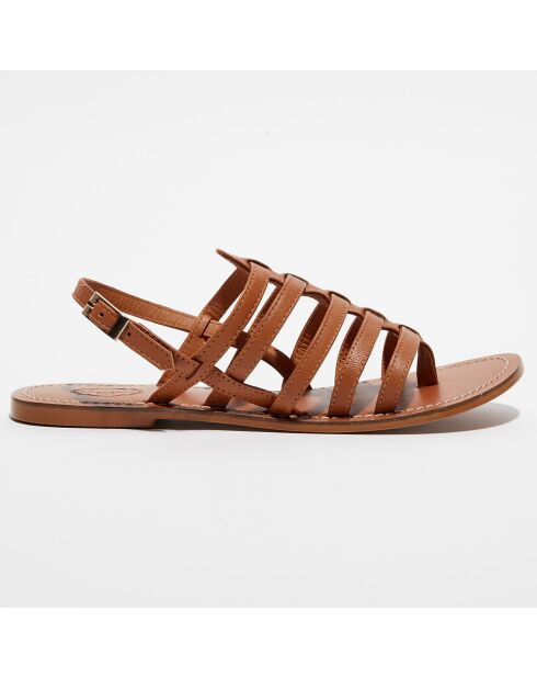 Sandales en Cuir Alba camel