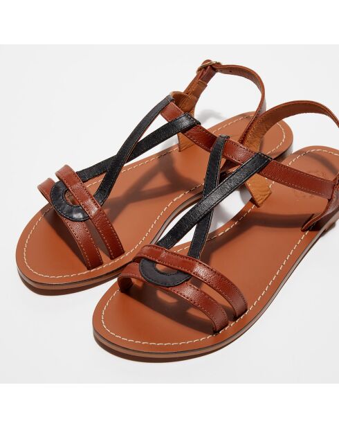 Nicole cumbia leren sandalen