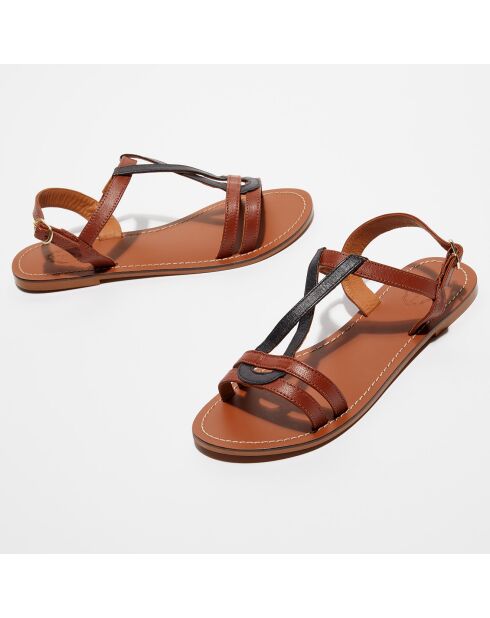 Nicole cumbia leren sandalen