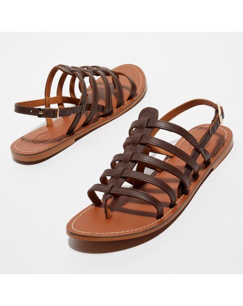 Sandali Alba in pelle marrone