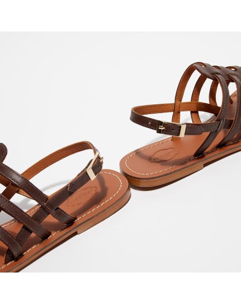 Sandali Alba in pelle marrone