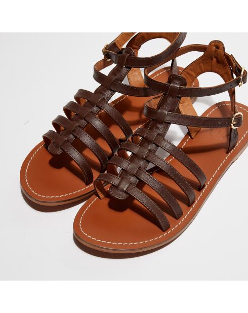 Sandali Marie in pelle marrone