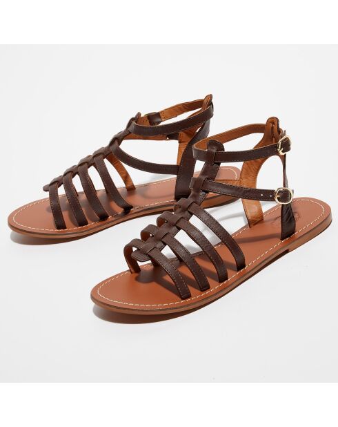 Sandali Marie in pelle marrone