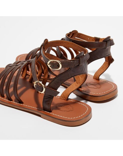 Sandali Marie in pelle marrone