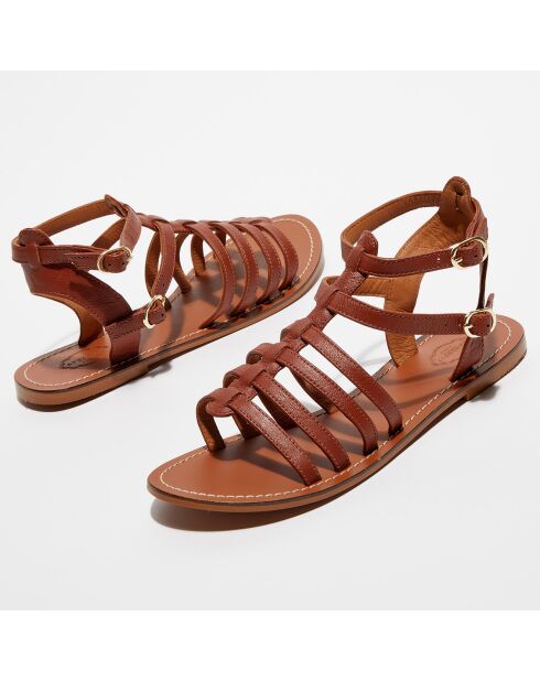 Marie cumbia leren sandalen