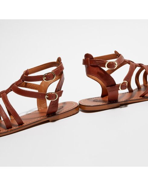 Marie cumbia leren sandalen