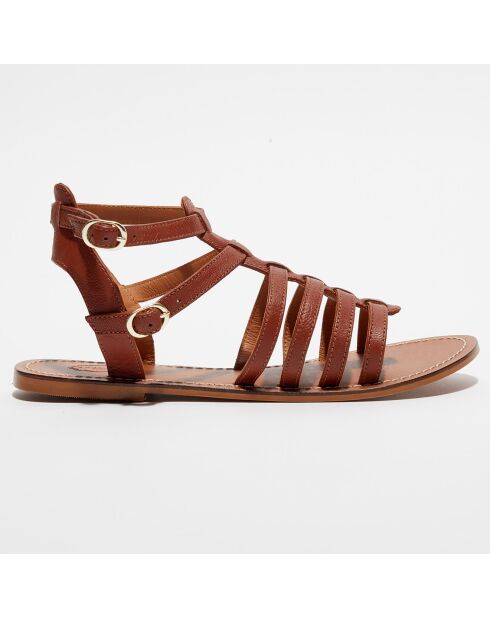 Marie cumbia leren sandalen