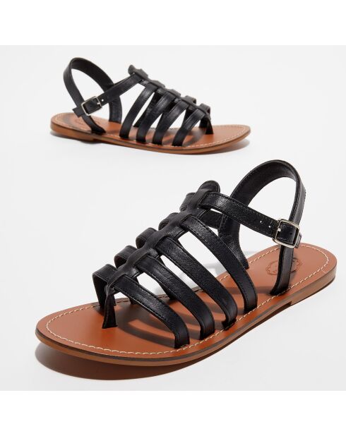 Sandales en Cuir Sophie noires