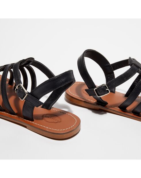 Sandales en Cuir Sophie noires