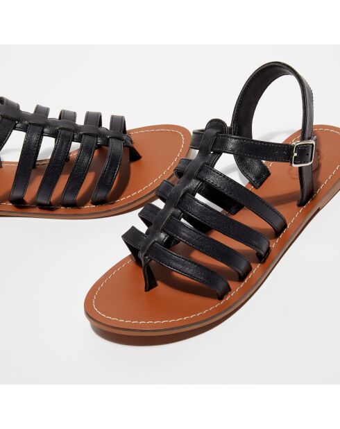 Sandales en Cuir Sophie noires