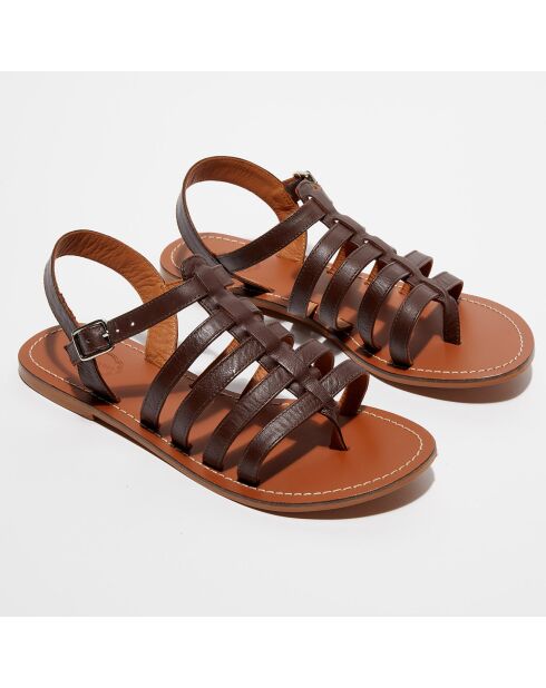 Sandali Sophie in pelle marrone