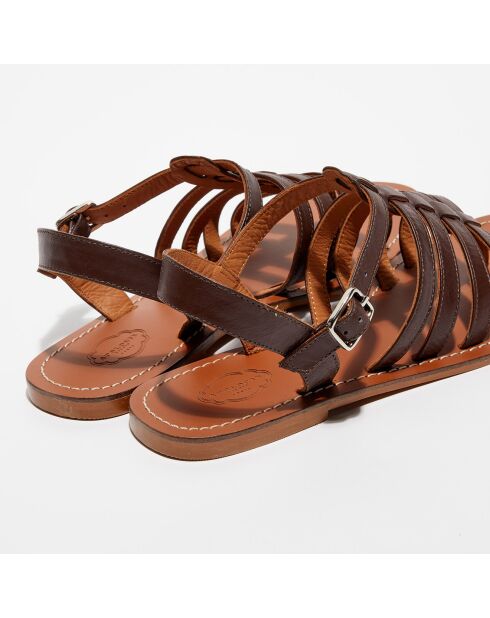 Sandali Sophie in pelle marrone